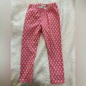 NWOT TBBC pink floral print leggings 5T